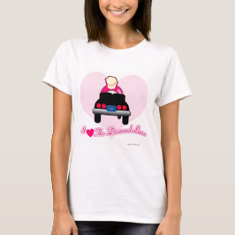 Camiseta Amor na Faixa de Diamantes Slogan de Noiva Casamen