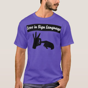 Camiseta amor na linguagem de sinais 4