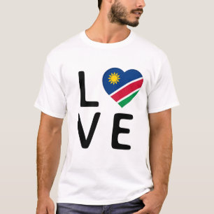 Camiseta Amor - Namíbia Flag