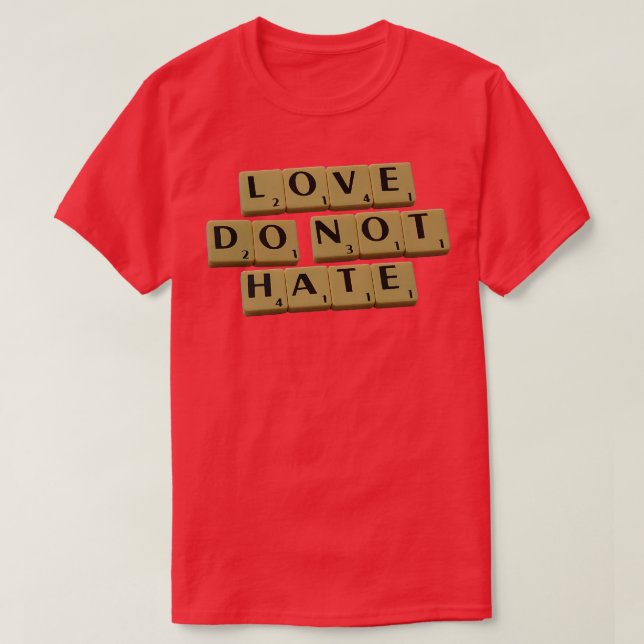 Camiseta Amor Não Odeio (Frente do Design)