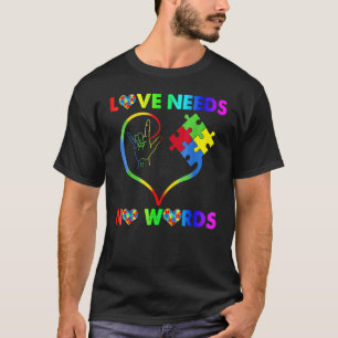 Camiseta Amor Não Precisa de Palavras Amor Linguagem de Sin