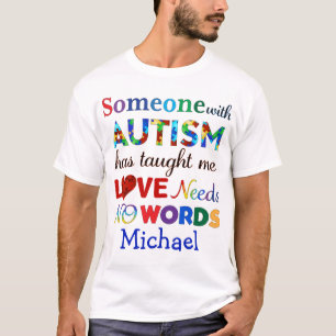 CAMISETA AMOR NÃO PRECISA DE PALAVRAS AUTISM