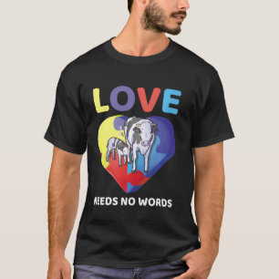 Camiseta Amor Não Precisa De Palavras Autismo Sensibilizaçã