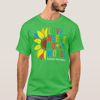 Camiseta Amor Não Precisa De Palavras Autismo Sensibilizaçã