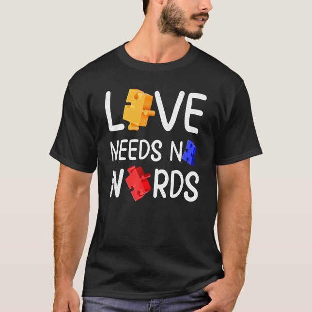 Camiseta Amor Não Precisa de Palavras - Conscienti (Frente)