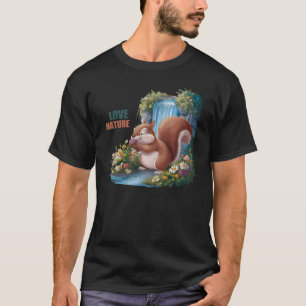Camiseta Amor Nature Esquilo Engraçado