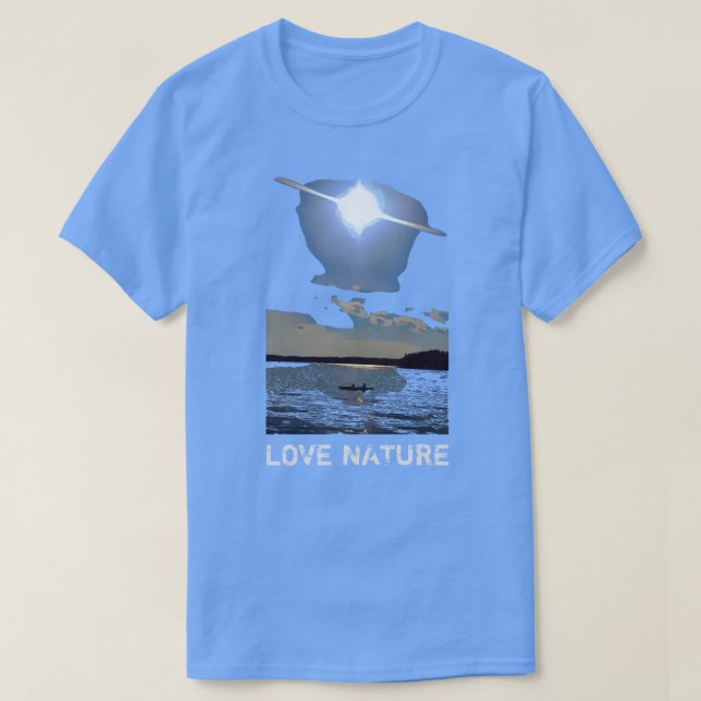 CAMISETA AMOR NATUREZA (Frente do Design)