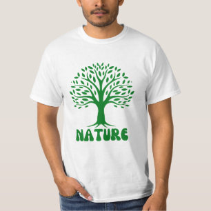 CAMISETA AMOR NATUREZA PLANTAS NATURAIS DE ÁRVORE GREENERAÇ