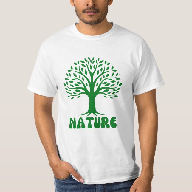 CAMISETA AMOR NATUREZA PLANTAS NATURAIS DE ÁRVORE GREENERAÇ (Frente)