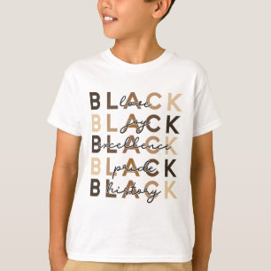 Camiseta Amor Negro Alegria Excelência Orgulho História His