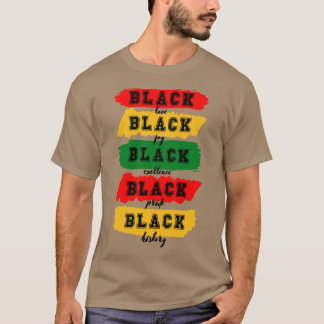 Camiseta Amor negro alegria negra excelência negra orgulho 