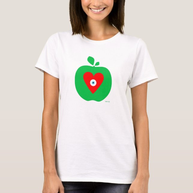 Camiseta Amor New York Apple do olho (Frente)
