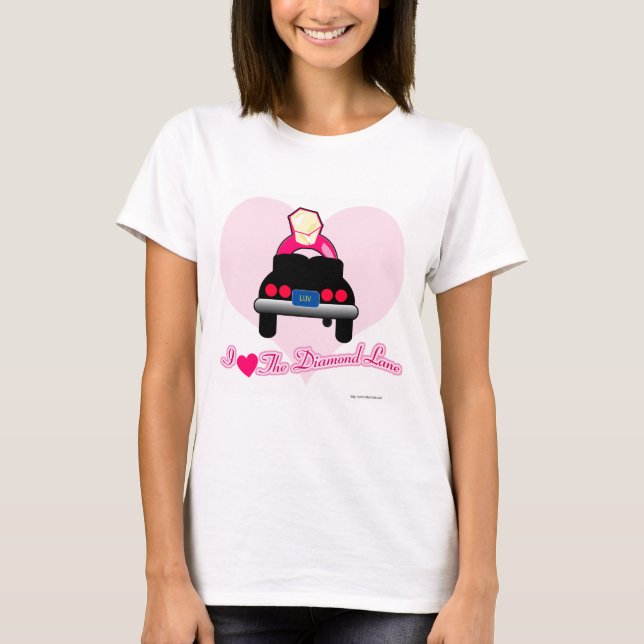 Camiseta Amor no Casamento do Diamond Lane Bridal Slogan (Frente)