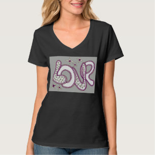 Camiseta Amor no estilo dos anos 60