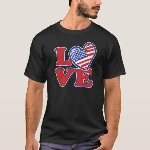 Camiseta Amor nos EUA