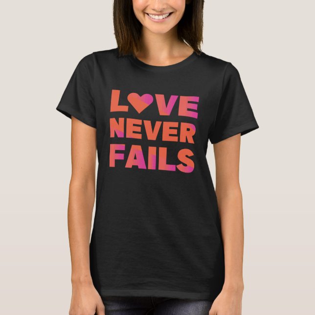 Camiseta amor nunca falha (Frente)