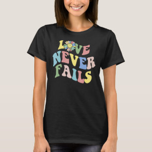 Camiseta Amor Nunca Falha Positividade Cita Palavras Estéti