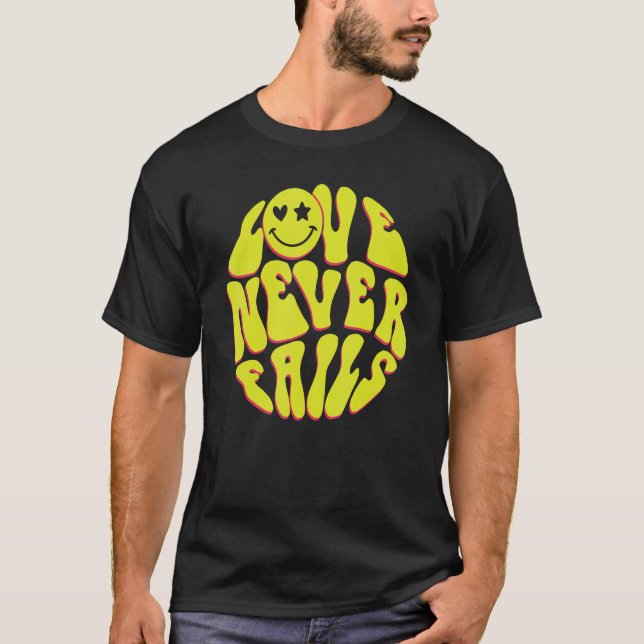 Camiseta Amor Nunca Falha Positividade Cita Palavras Estéti (Frente)