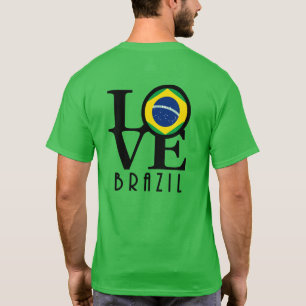 Camiseta AMOR O Brasil (impressão)