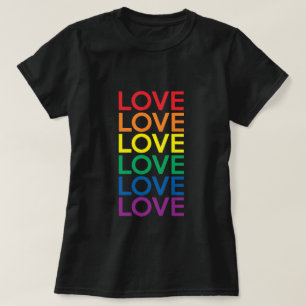 CAMISETA AMOR O ORGULHO LGBTQI GAY LESBIAN EQUALITY