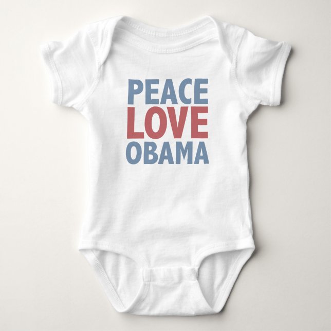 Camiseta Amor Obama da paz (Frente)
