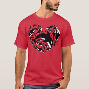 Camiseta Amor Orca Oferece Baleia Assassina