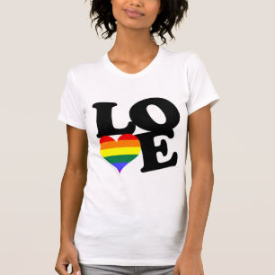 Camiseta Amor Orgulho do Arco-íris