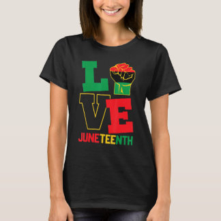 Camiseta Amor, Orgulho dos Juntos História Negra Orgulhosa