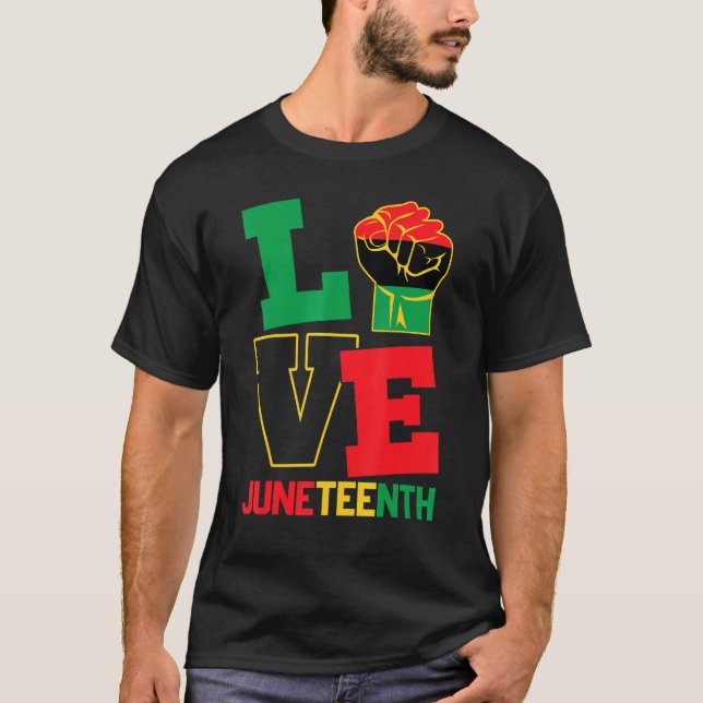 Camiseta Amor, Orgulho dos Juntos História Negra Orgulhosa  (Frente)
