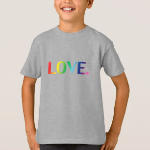 Camiseta Amor, orgulho lgbtq arco-íris lgbtq cores crianç