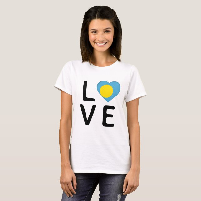 Camiseta Amor - Palau Flag (Frente Completa)