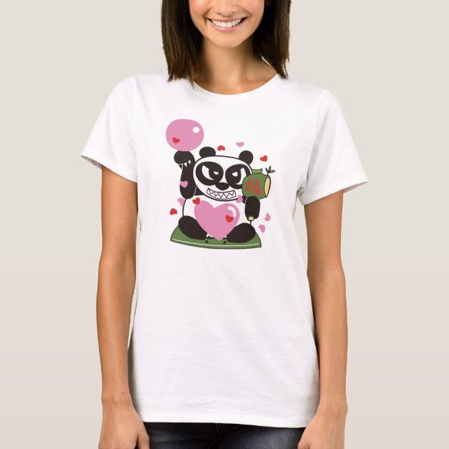 Camiseta Amor Panda Lucky Deus (Frente)