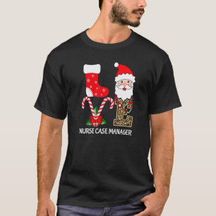 Camiseta Amor Papai Noel Chapéu Estetoscópio Enfermeira Ger