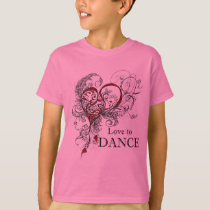 Camiseta Amor para dançar o t-shirt dos miúdos