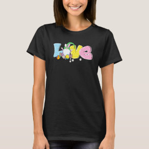 Camiseta Amor Páscoa Gnomo Cute Easter Ovo Funny Hunting Eg
