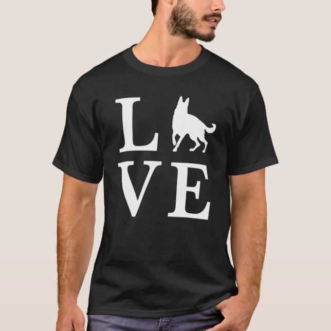 Camiseta AMOR - Pastor Alemão (Frente)