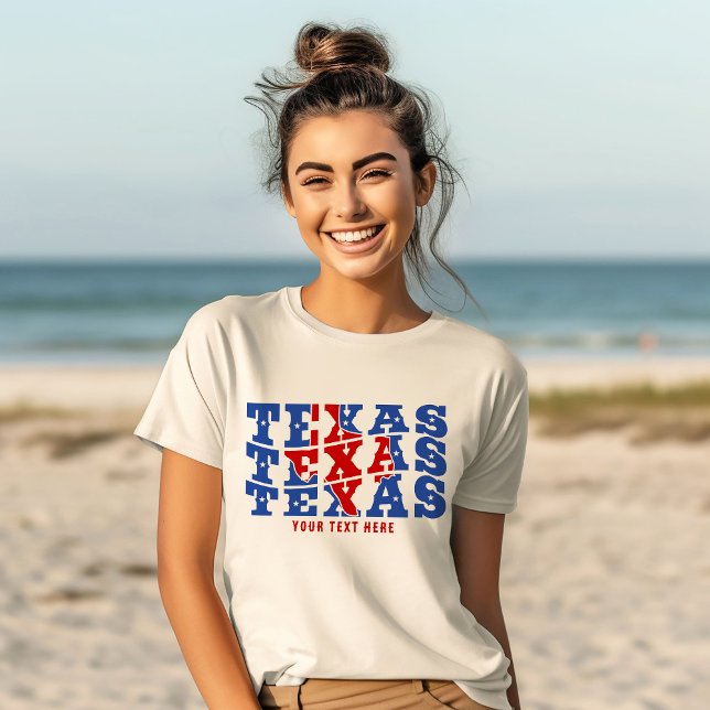 Camiseta Amor Patriótico pelo Estado do Texas EUA (Criador carregado)