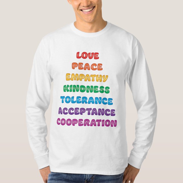 Camiseta Amor, Paz, Empatia... (Frente)