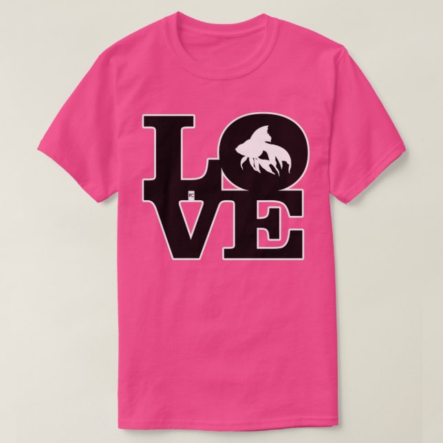 Camiseta Amor Peixe (Frente do Design)