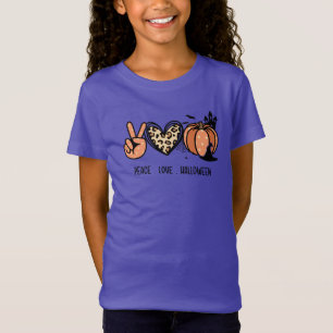 Camiseta Amor pela Paz e Halloween
