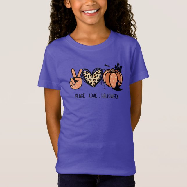 Camiseta Amor pela Paz e Halloween (Frente)
