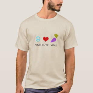 Camiseta Amor pela Paz Vinho