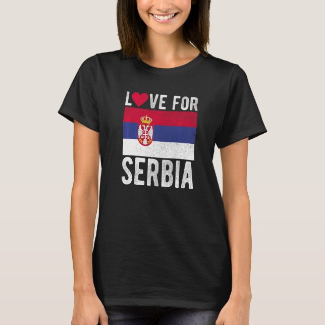 Camiseta Amor pela Sérvia Premium (Frente)