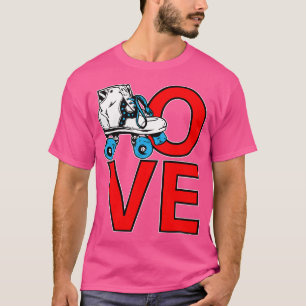 Camiseta Amor Pelo Patins dos Anos 70-Gif