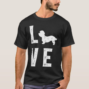 Camiseta Amor pelo Terrier Dandie Dinmont 1