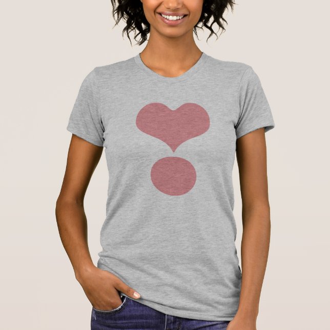 Camiseta Amor Período Coração (Frente)