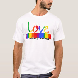 Camiseta Amor Personalizado do Orgulho do Arco-Íris 