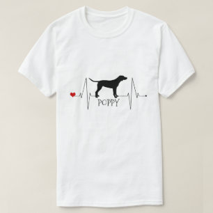 Camiseta Amor personalizado do ponteiro meu batimento