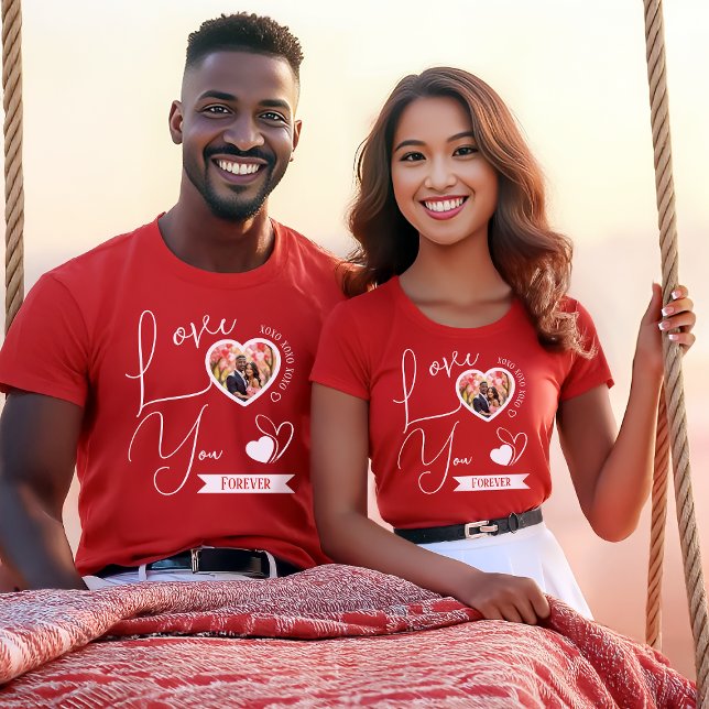 Camiseta Amor Personalizado Você Para Sempre Dia de os namo (Criador carregado)