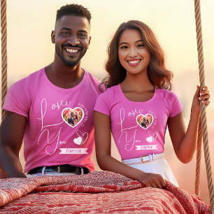 Camiseta Amor Personalizado Você Para Sempre Dia de os namo